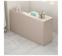Bureau de réception en bois pour salon et bureau - Meuble de réception élégant pour salon de beauté, salon de coiffure, marché, magasin, parfait pour le bureau et la réception (A3)