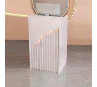 Bureau de réception en forme de L avec étagères ouvertes et tiroirs - Comptoir moderne pour supermarché, dépanneur, hôtel, réception - Mobilier de bureau élégant et fonctionnel