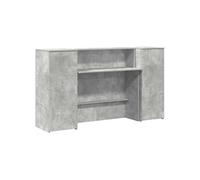 Bureau de réception Gris béton 180x50x103,5 cm Bois d'ingénierie 3324208