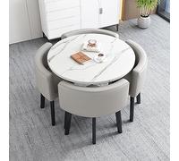 Bureau de réception gris clair rond négociation table de conférence salle à manger table pour bureau et hôtel petit meuble de salle de réunion balcon utilisation design moderne