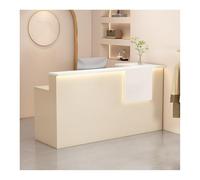 Bureau de réception LED moderne avec large comptoir élégant pour salon et bureau - Design contemporain idéal pour l'enregistrement des invités et le service client.