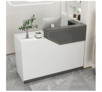Bureau de réception minimaliste avec tiroir à monnaie et serrure - Rangement spacieux - Construction robuste - Installation facile - Idéal pour les petites boutiques de vêtements et supermarchés