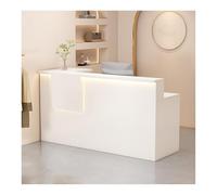 Bureau de réception moderne à LED avec comptoir - Bureau élégant pour salon de bureau - Design contemporain idéal pour les salons et les zones de réception du spa