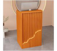 Bureau de réception moderne à LED de 80 cm - Petite table de bienvenue pour salons de beauté, magasins de vêtements, caisses d'hôtel et bureaux - Meuble élégant de hall