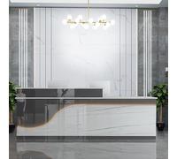 Bureau de réception moderne à LED pour entrée, salon, boutiques et bureaux à domicile - Élégant et fonctionnel, parfait pour les espaces professionnels et contemporains