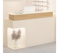 Bureau de réception moderne avec armoire de rangement et tiroir - Comptoir pour magasins de vêtements et salons de beauté - Mobilier élégant pour une expérience client améliorée
