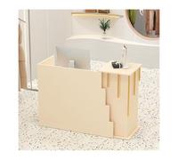 Bureau de réception moderne avec comptoir de bienvenue trapézoïdal pour réceptionnistes et réceptionnistes 120 cm - Design élégant pour un professionnalisme amélioré