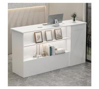 Bureau de réception moderne avec comptoir de réception verrouillable pour salon et vente au détail Slish Chut Étagère de bureau en fourrure (couleur : A-1 taille : 120)