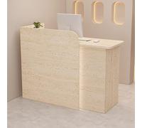 Bureau de réception moderne avec comptoir, grande table de bureau pour salon de beauté, armoire d'ordinateur, support de caisse, support de caisse enregistreuse, comptoir de bar