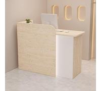 Bureau de réception moderne avec comptoir, grande table de bureau pour salon de beauté, armoire d'ordinateur, support de caisse, support de caisse enregistreuse, comptoir de bar