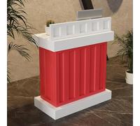 Bureau de réception moderne avec comptoir - Petite caisse et comptoir de caisse pour espaces limités, table de réception élégante