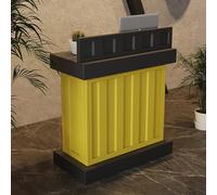 Bureau de réception moderne avec comptoir - Petite caisse et comptoir de caisse pour espaces limités, table de réception élégante