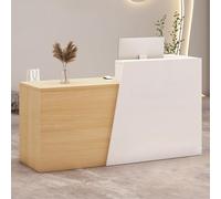 Bureau de réception moderne avec comptoir Sto Chut pour salon boutique et café - Résistant aux rayures - Assemblage facile - Design fonctionnel pour toute entreprise