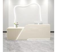 Bureau de réception moderne avec comptoir - Table de caisse élégante pour hôtels, salons de beauté et magasins