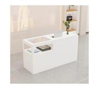 Bureau de réception moderne avec écran en verre trempé - Design rétro pour les magasins de détail - Mobilier de service client élégant pour une meilleure expérience d'achat