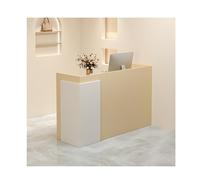 Bureau de réception moderne avec espace de rangement de 80 cm - Comptoir avant pour la maison, le bureau et la vente au détail - Station de travail élégante pour un usage commercial
