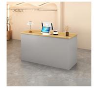 Bureau de réception moderne avec étagère réglable et tiroir verrouillable, comptoir de caisse pour salon, vente au détail, restaurant et magasin de beauté (99,1 cm A10)