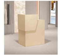 Bureau de réception moderne avec étagères verrouillables et étagères ouvertes pour bureau et affaires Bei (60 x 40 x 95 cm) et design fonctionnel