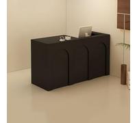 Bureau de réception moderne avec rangement, tiroir verrouillable et œillet de câble pour bureau, hall d'entrée et zones de paiement