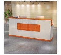 Bureau de réception moderne avec tiroir 150 cm en bois pour bureau de vente au détail hall d'entrée - Bancone élégant pour utilisation informatique format A3 idéal pour les espaces d'affaires