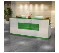 Bureau de réception moderne avec tiroir Bancone élégant pour vente au détail Table d'ordinateur en bois pour bureau, hall d'entrée et zone de réception (A7 100 cm)