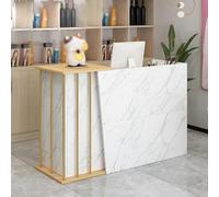 Bureau de réception moderne avec tiroir de rangement - Table de réception simple pour bureau et hall - Design ergonomique pour plus de confort.