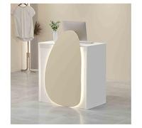 Bureau de réception moderne avec tiroir verrouillable, comptoir de caisse, table de réception pour réceptionnistes, élégant comptoir de réception de 60 cm de hauteur