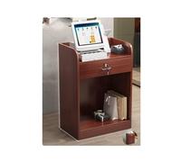 Bureau de réception moderne avec tiroir verrouillable, comptoir de réception pour salon et bureau, petite table de réception élégante, mobilier de hall polyvalent,