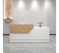 Bureau de réception moderne avec tiroir verrouillable, table de négociation avec plateau pour clavier, comptoir de vente au détail avec panneaux privés pour salon, bureau, maison, couloir
