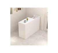 Bureau de réception moderne avec tiroirs verrouillables, blanc, 80 cm, élégant comptoir de caisse pour affaires, café, traiteur, couloir, solution polyvalente
