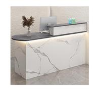 Bureau de réception moderne avec tiroirs verrouillables, petite table de caisse pour magasins de commodité et de vêtements, comptoir en bois avec rangement, longueur 80 cm, élégant et fonctionnel