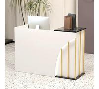 Bureau de réception moderne avec tiroirs verrouillables pour hall d'entrée, salon de beauté, magasin de détail, mini marché, réception élégante pour un service client efficace