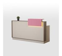 Bureau de réception moderne avec tiroirs verrouillables - Table de comptoir élégante pour entrée et salon de beauté, parfaite pour les espaces privilégiés et une utilisation professionnelle