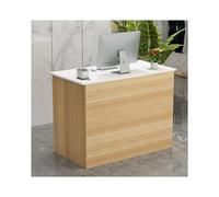 Bureau de réception moderne blanc grand comptoir en bois pour mobilier de bureau élégant, idéal pour les entreprises et les hôtels. Améliorez votre espace de travail avec élégance