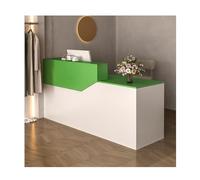 Bureau de réception moderne, comptoir de vente au détail, poste de travail du hall de salon, bureau élégant pour petits espaces, table d'ordinateur pour une utilisation au bureau