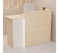 Bureau de réception moderne en bois avec gestion des câbles et tiroirs, assemblage facile pour bureau, salon, utilisation à domicile