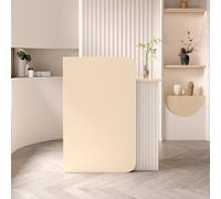 Bureau de réception moderne en forme de L, table de comptoir pour salon de beauté et espaces de vente au détail, design compact qui améliore les petites zones de réception