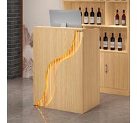 Bureau de réception moderne en MDF - Élégant comptoir de caisse avec gestion des câbles et tiroirs de rangement - Bureau secrétaire idéal pour le bureau et la maison, parfait pour les environnements