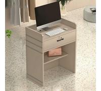 Bureau de réception moderne et minimaliste pour petite entreprise, magasin de vêtements, salon de beauté, bureau - Table de caisse élégante pour une expérience client améliorée