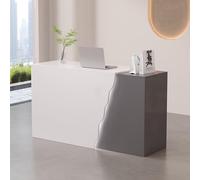 Bureau de réception moderne - Petit bureau élégant pour bureaux et salons - Table de comptoir debout pour un service client amélioré et des solutions d'espace de travail professionnelles