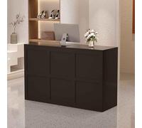 Bureau de réception moderne - Petit comptoir élégant pour bureau et salon - Table de réception élégante pour espaces professionnels - Design contemporain