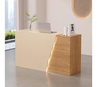 Bureau de réception moderne - Petite table de réception pour bureaux, salons et entreprises - Comptoir élégant pour un service client efficace et une gestion des visiteurs