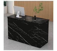 Bureau de réception moderne pour bureau et salon, bureau d'entrée élégant avec surface de caisse, table de bienvenue compacte de 99,1 x 89,9 cm, pour entreprise et vente au détail
