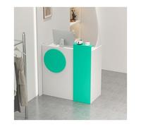 Bureau de réception moderne pour salon et bureau - Comptoir de beauté robuste, petite station de paiement adaptable, design polyvalent (100 cm) - Parfait pour les salles de réception