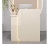 Bureau de réception moderne, support de caisse, armoire d'ordinateur, bureau d'entrée de départ, avec tiroir verrouillable, petit bureau de réception pour bureau, salon, boutique, spa