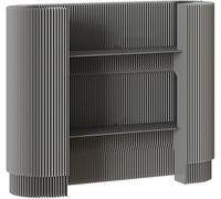 Bureau de réception moderne, support de caisse ovale incurvé portable, table de bureau pliable, pour expositions, présentoirs, petits espaces, bars, magasins et hôtels, A