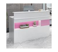 Bureau de réception moderne, table de caisse, bureau d'accueil élégant pour bureau, mobilier de salle de réception (L100 cm) - Design élégant et utilisation fonctionnelle