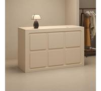 Bureau de réception moderne - Table de comptoir avant élégante pour bureaux, salons et entreprises - Design debout pour un meilleur engagement client et une solution d'espace de travail élégante