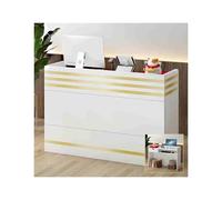 Bureau de réception moderne - Table de comptoir Recu pour bureau Beau Salon Retail & Commercias - Comptoir d'affichage blanc et D