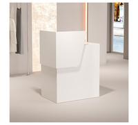 Bureau de réception moderne - Table de comptoir simple pour bureau, restaurant et petites boutiques - Armoire à caisse compacte, format A5 (60 cm) - Solution élégante de bureau